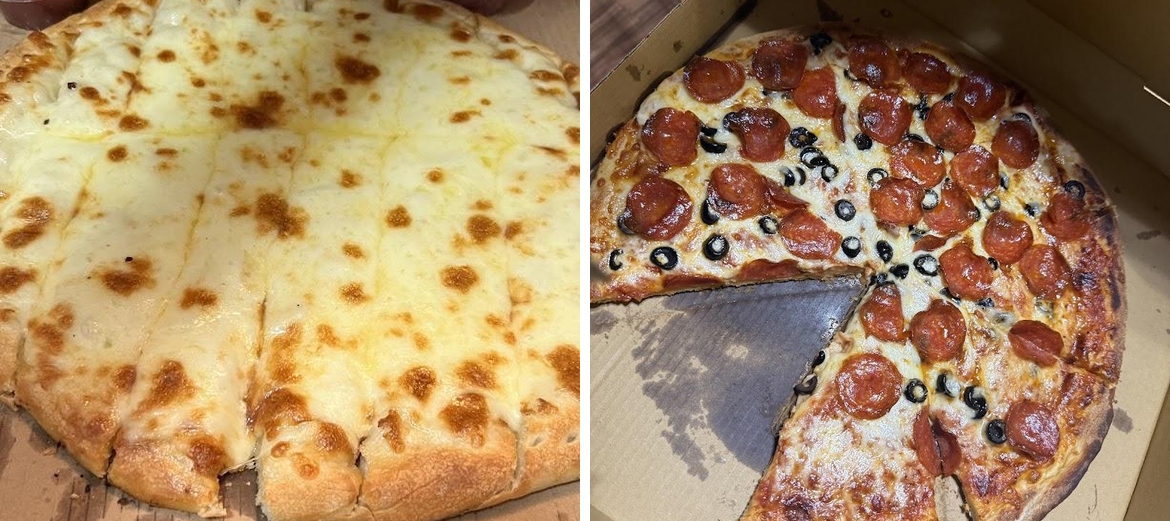 Pizza On Your Wheels Menu