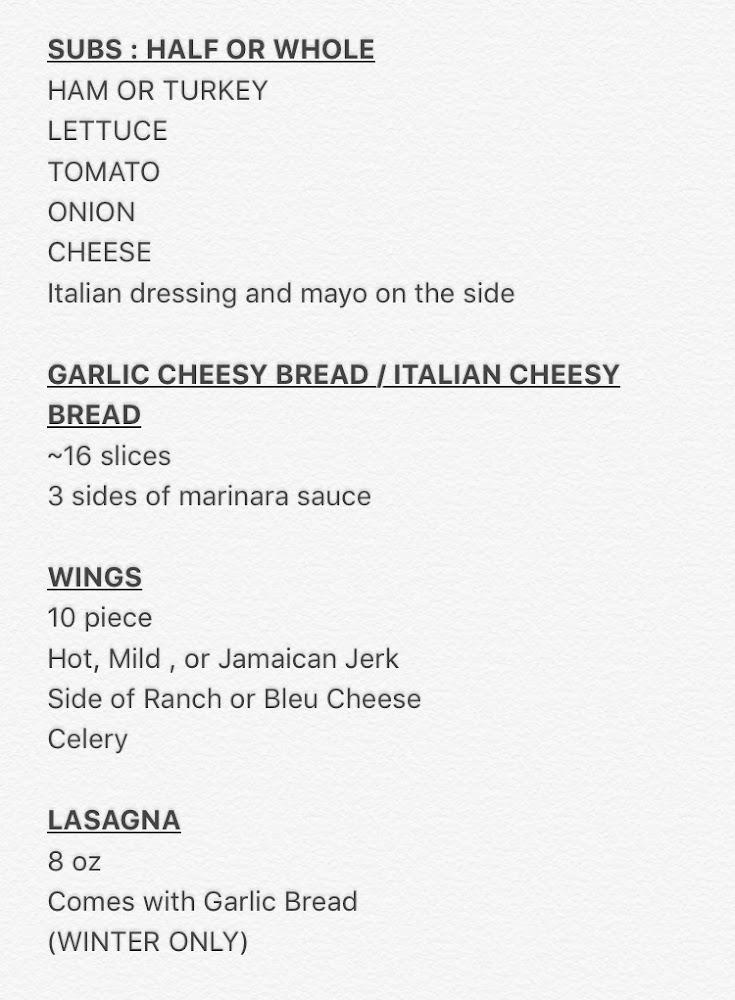 Pizza On Your Wheels Menu image 3